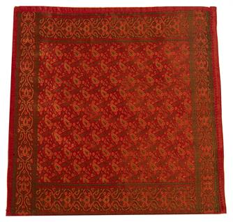Silk Brocade Puja Cloth 10"x10"