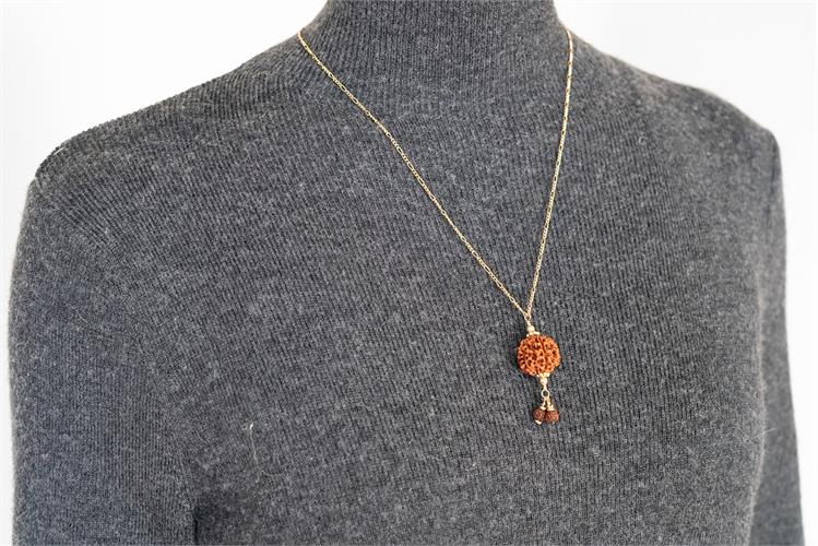 Rudraksha Pendant Gold