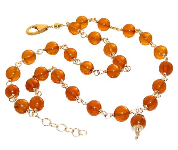 Amber Wrist Mala