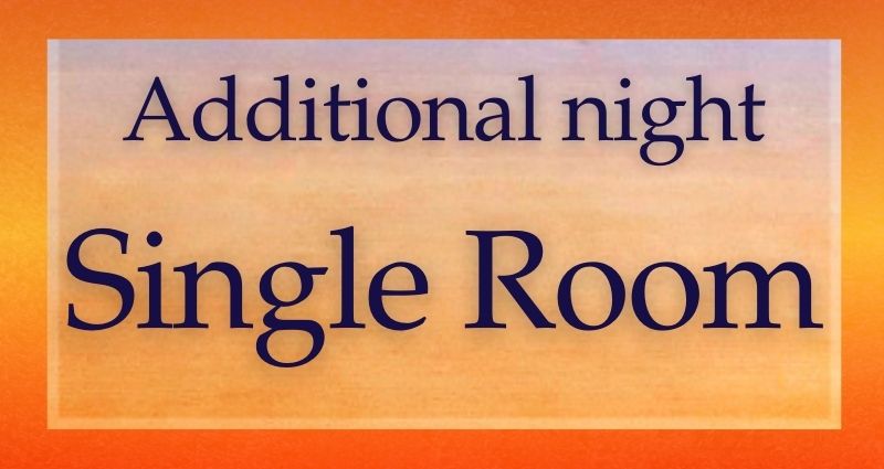 Additional night - Single Room Ashram Stay