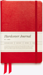 Journal Lined Hardcover A5 - Red